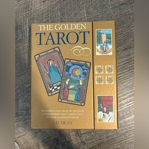 The Golden Tarot Deck and Book Set